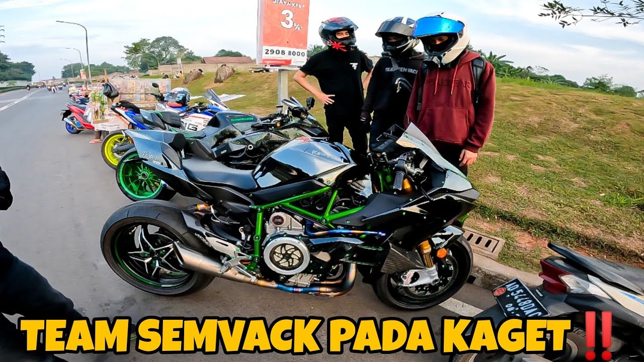 GODAIN CEWEK PAKE NINJA H2 BARENG TEAM SEMVACK