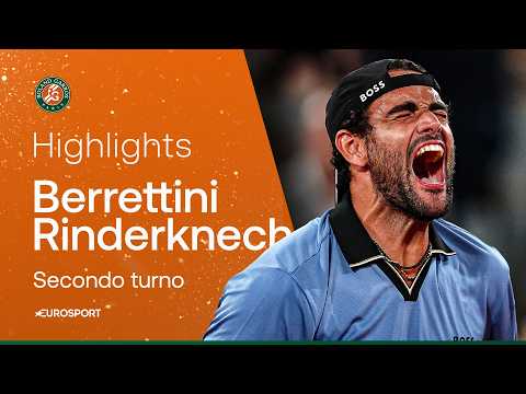 Video BERRETTINI risplende sullo Chatrier! RINDERKNECH travolto I HIGHLIGHTS I ROLAND GARROS 2026