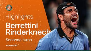 BERRETTINI risplende sullo Chatrier! RINDERKNECH travolto I HIGHLIGHTS I ROLAND GARROS 2026