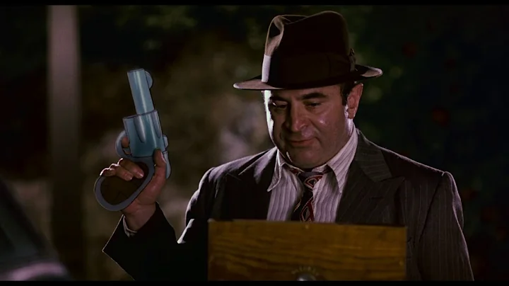 WHO FRAMED ROGER RABBIT (1988): Eddie Pulls out his Old Gun (Toon Revolver)