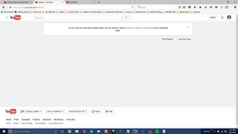 an error has occurred while sending data over the network | What to do tutorial