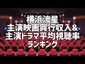 横浜流星主演映画興行収入&主演ドラマ平均視聴率ランキング