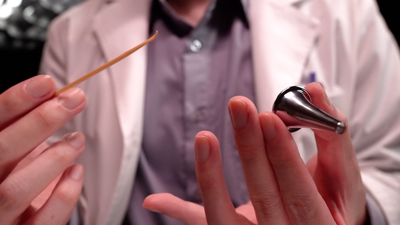 [ASMR]Чистка недельного накопления ушной серы(Не разговаривать)