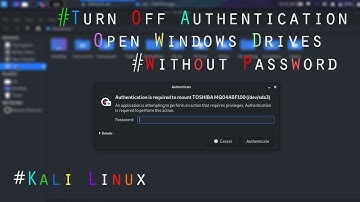 Turn off Authentication require to mount drives on Any Linux ✔️