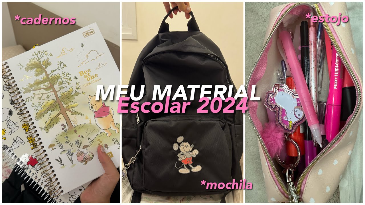 MEU MATERIAL ESCOLAR 2024!📚🖊️