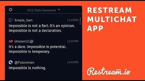 How To Use Restream.io Chat - Video Tutorial