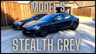 Stealth Grey Model S vs Midnight Silver Metallic | This looks Incredible!! 👏🏻👏🏻