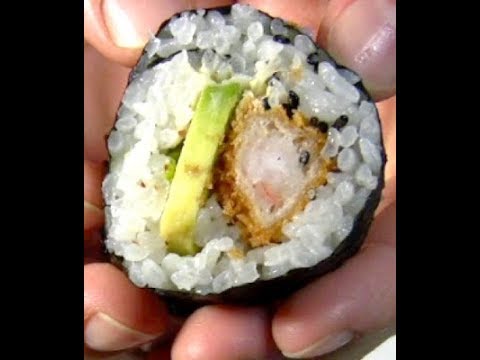 recette-japonaise-:-maki-(sushi)-de-crevettes-panees-et-avocat