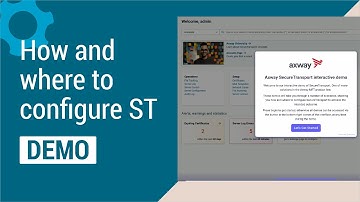 Axway SecureTransport Interactive Demo