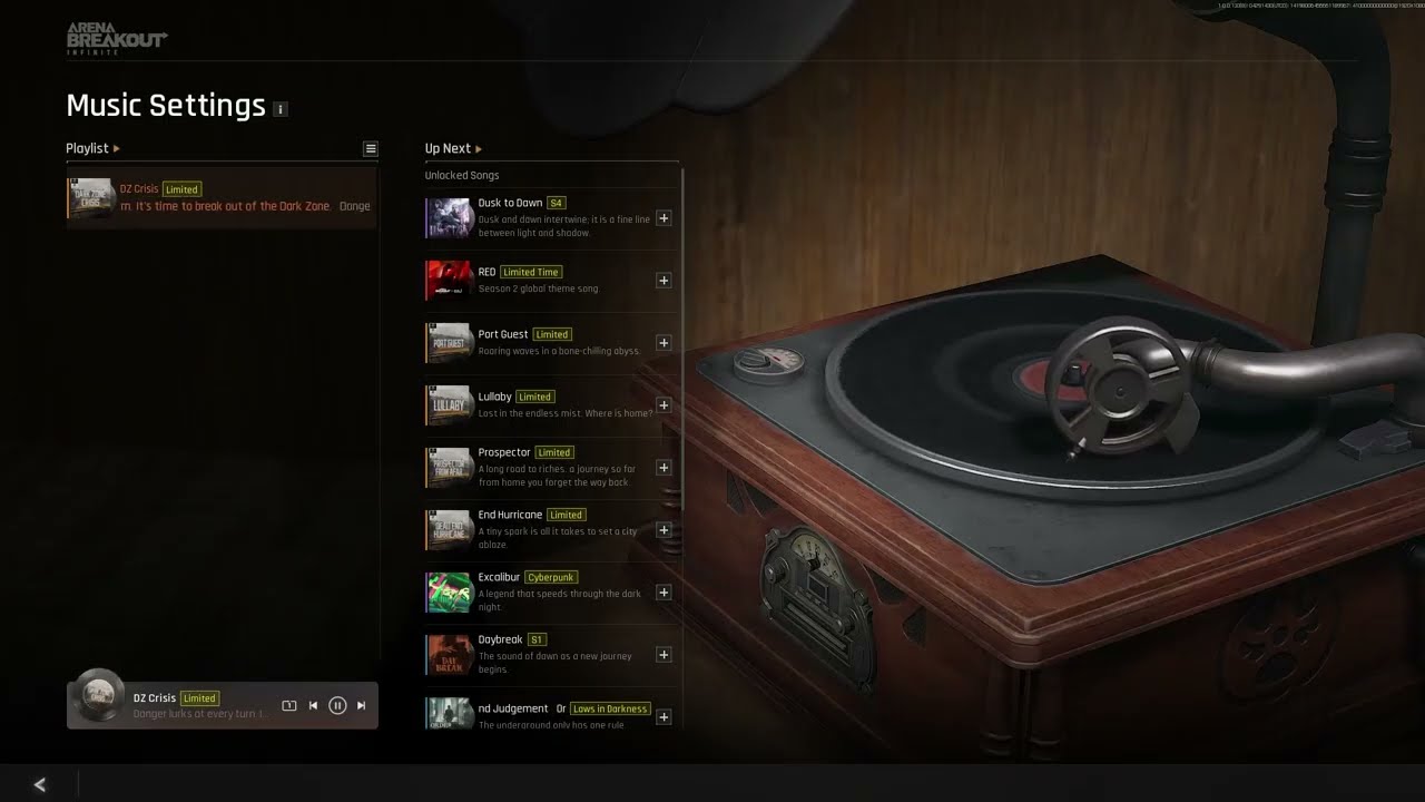 Arena Breakout: Infinite - Vinyl Record: Dark Zone Crisis (Song of