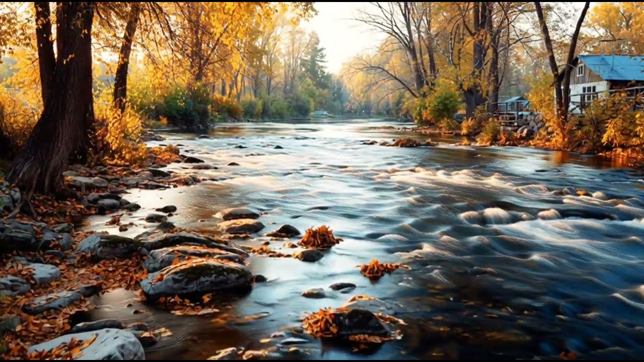 Aliran Damai - Suara Air Mengalir & Piano Sleep Music – ASMR Suara Air Pengantar Tidur