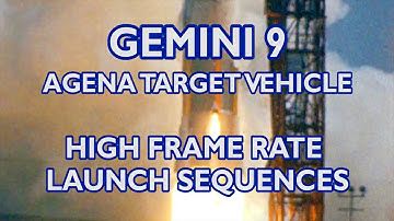 GEMINI 9 GATV High Frame Rate Launch Sequences [HD] (1966-05-17) - Agena Target Vehicle