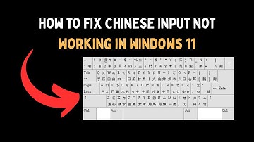 How to Fix Chinese Input Not Working in Windows 11