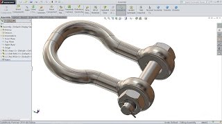 Solidworks tutorial | Design a Shackle in Solidworks