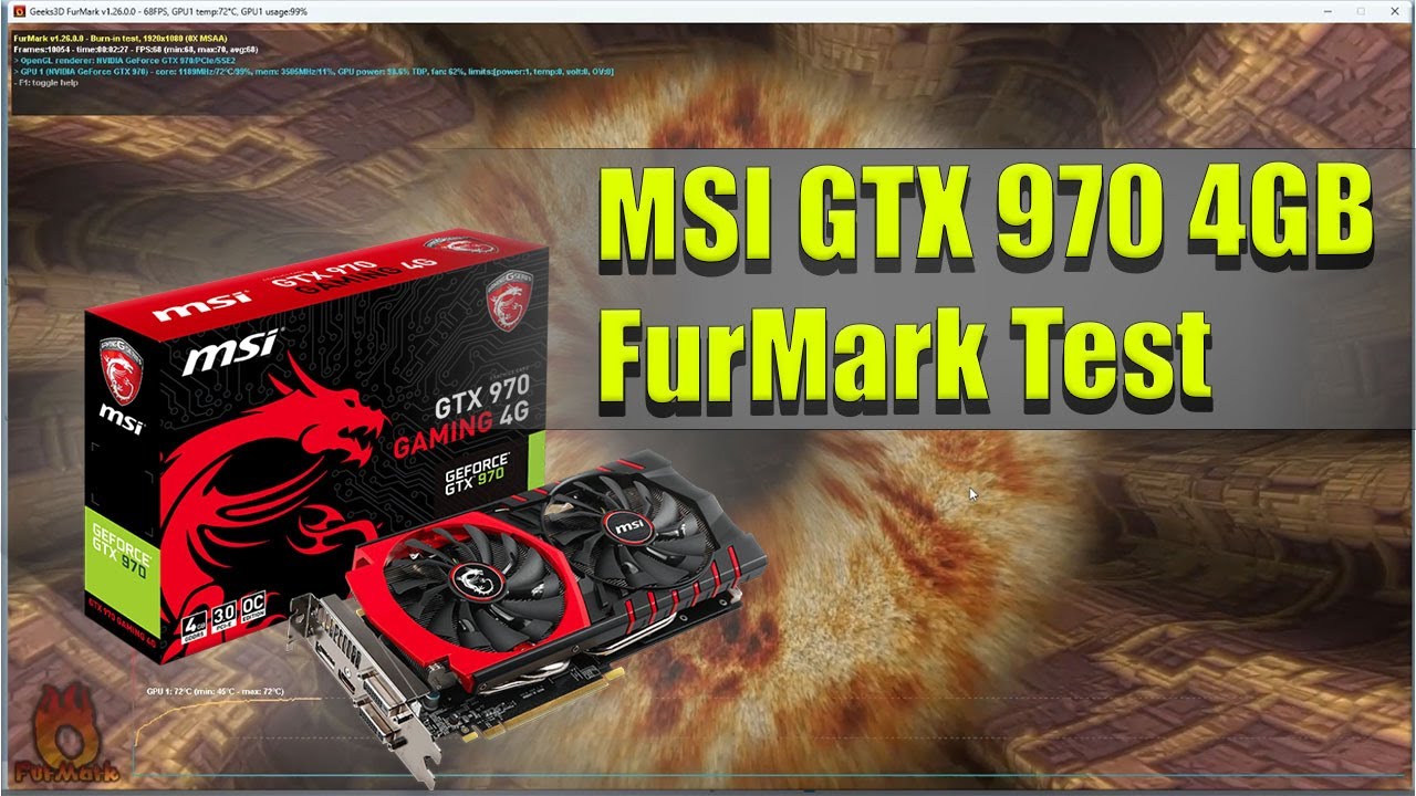 MSI GTX 970 4GB FurMark Test - YouTube