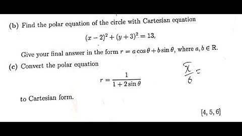 Polar Coordinates #Examquestions #Analyticalgeometry