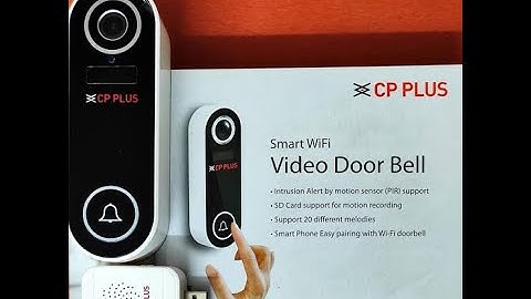 CP PLUS CP-L23 - Smart Wifi Door Bell | Unboxing | Configuration
