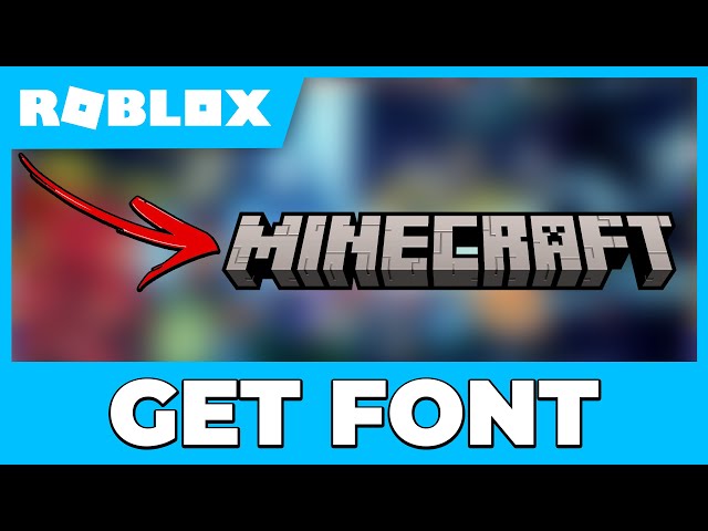 how to get minecraft font on roblox dh｜TikTok Search