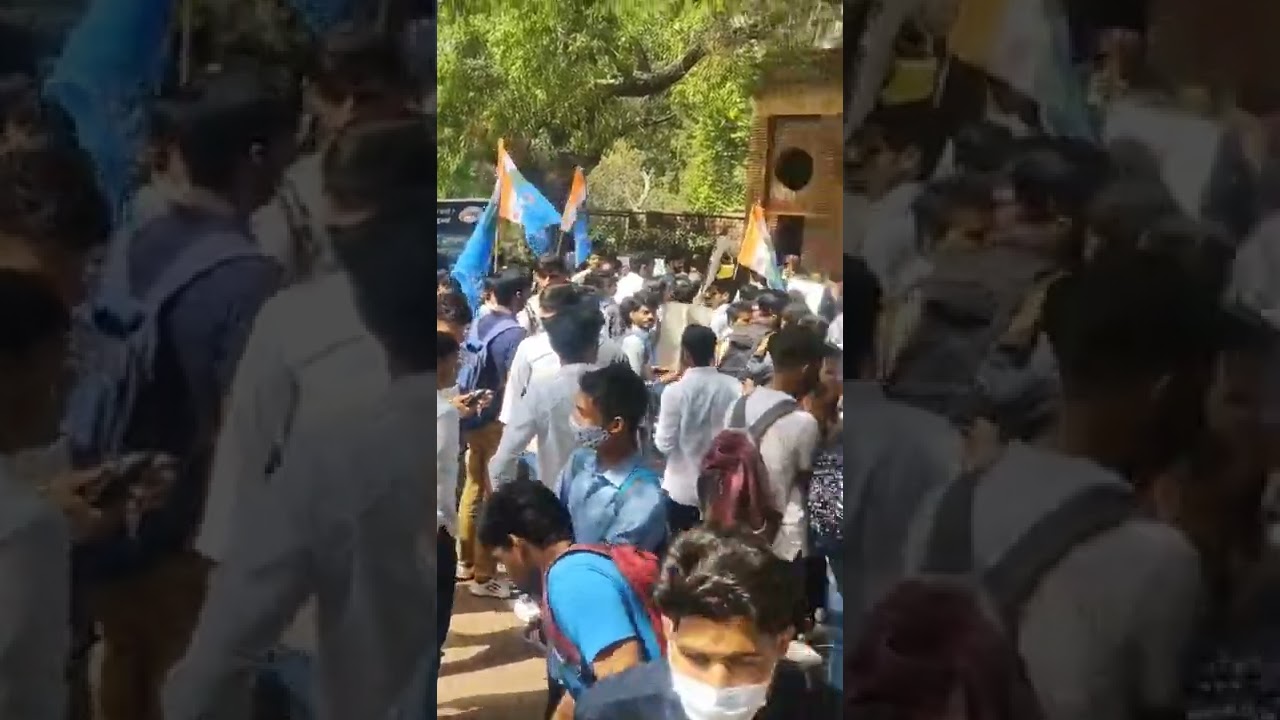 OBE Protest Today by NSUI | DU Protest For OBE