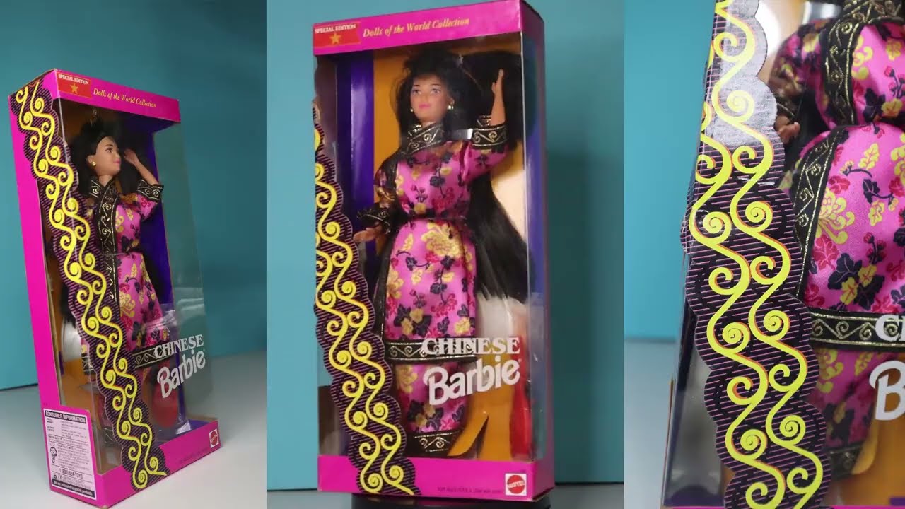 Dolls of the World Chinese Barbie 1993 Unboxing & Review - YouTube