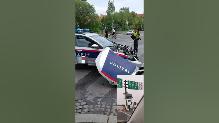 police car accident in Vienna