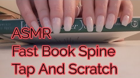 ASMR Fast Book Spine Tap and Scratch