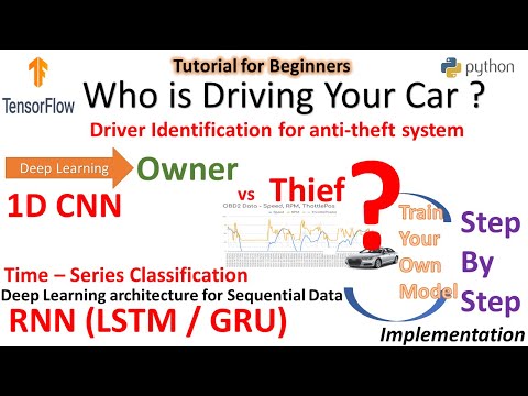 Deep Learning- Driver Identification using python, TensorFlow FCN-LSTM, time-series classification