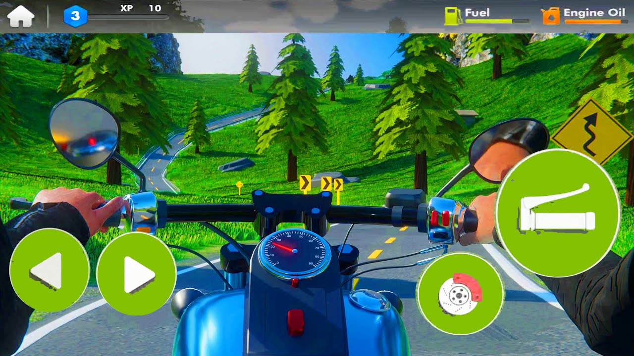 SB4G-ANDROID GAMEPLAY VIDEO MOTORCYCLE LONG ROAD TRIP GAME LEVEL-V4 | MOBILEGAMEVIDEO708 | SB4G