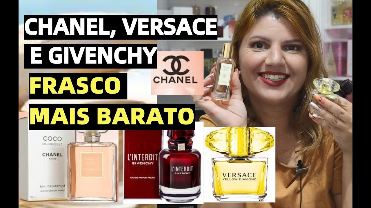 COCO MADEMOISELLE, YELLOW DIAMOND VERSACE E L'INTERDIT ROUGE DA BRAND ...