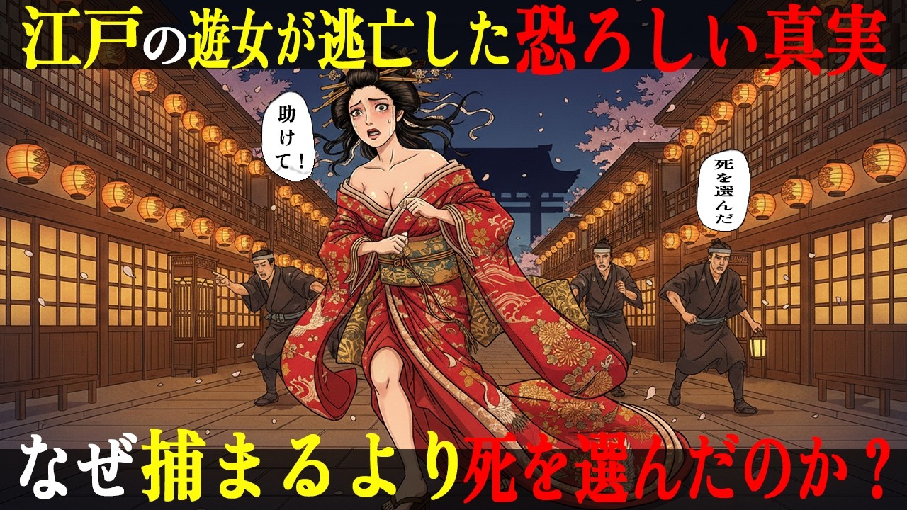 【江戸時代の真実】✨江戸の遊女が逃亡 ー 捕まるより死を選ぶほど残酷な刑罰✨｜吉原｜昔の日本の女性