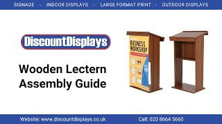 Wooden Lectern Assembly Guide | Discount Displays