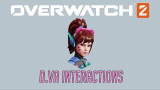 Overwatch 2 Second Closed Beta  D.Va Interactions + Hero Specific Eliminations