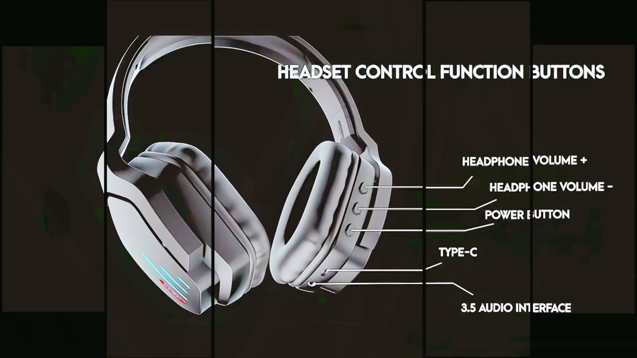 Onikuma B60 Wireless Over Ear Gaming Headset