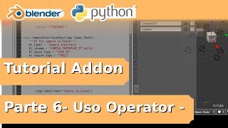 [ita] Python per Blender - Tutorial Addon  Parte 6 .- Uso Operator
