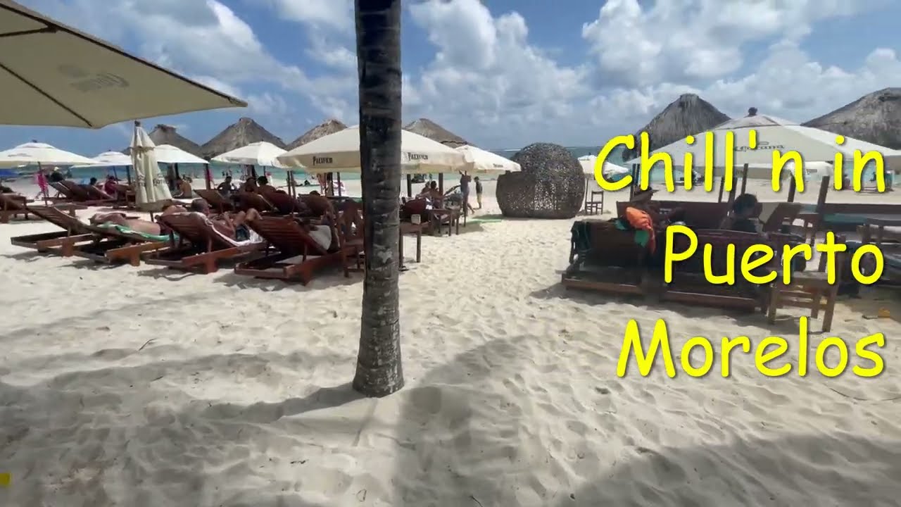 beautiful beach of Puerto Morelos, Mexico - YouTube