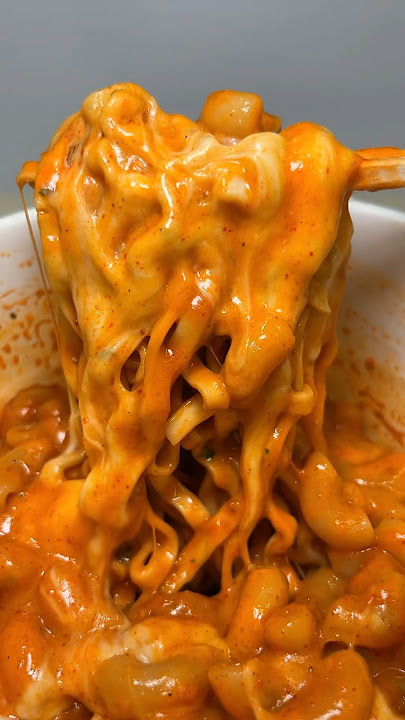 carbo buldak ramen with buldak mac and cheese gratin #asmr #koreanfood