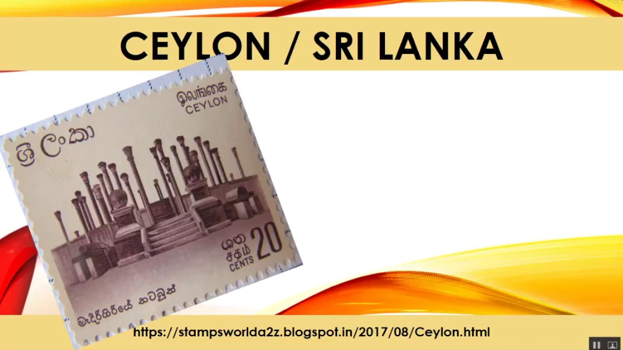 Sri lanka/Ceylon Postage Stamps, Rare and Old Postage Stamps of Sri ...
