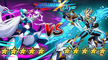 ViA 5☆ Vs Next DiVE Armor X 5☆ - Mega Man X DiVE (Mobile Controls PvP)