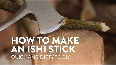 How To Make an Ishi Stick.  Flint Knapping Tools