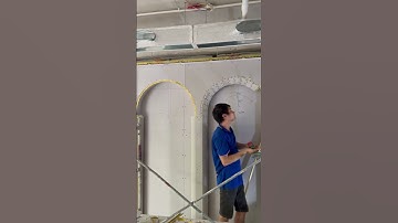 THI CÔNG: 👉 Vách thạch cao tạo vòm.              #interiordesign