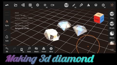 Making 3d Diamond in android using Nomad sculpt