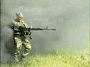 KORD 12,7 mm machine gun(Shooting a machine gun, standing)