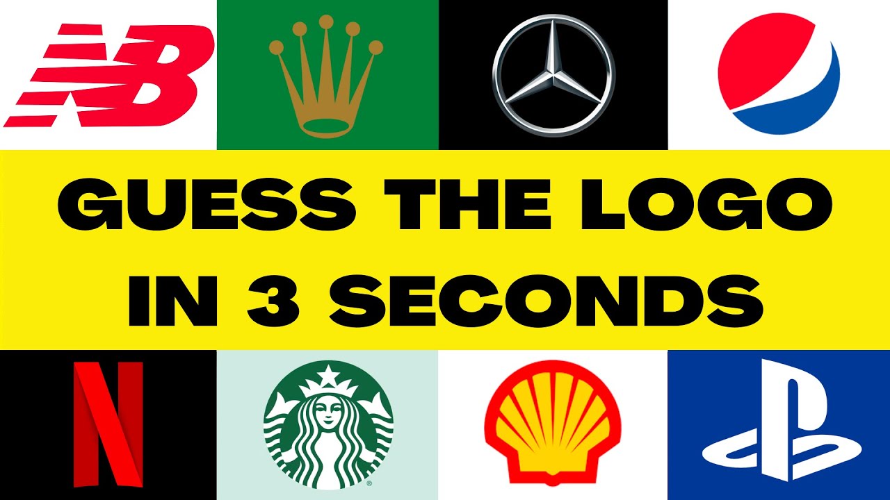 👀Guess the logo in 3 seconds...⏱ | 50 HARDEST Popular Logos Quiz🔥 - YouTube