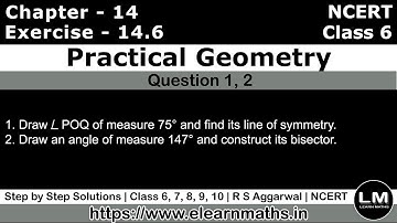 Practical Geometry | Class 6 Exercise 14.6 Question 1 - 2 | NCERT | Learn Maths