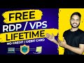 How to create rdp for lifetime 2024  get free rdpvps server  no crditdbit card required