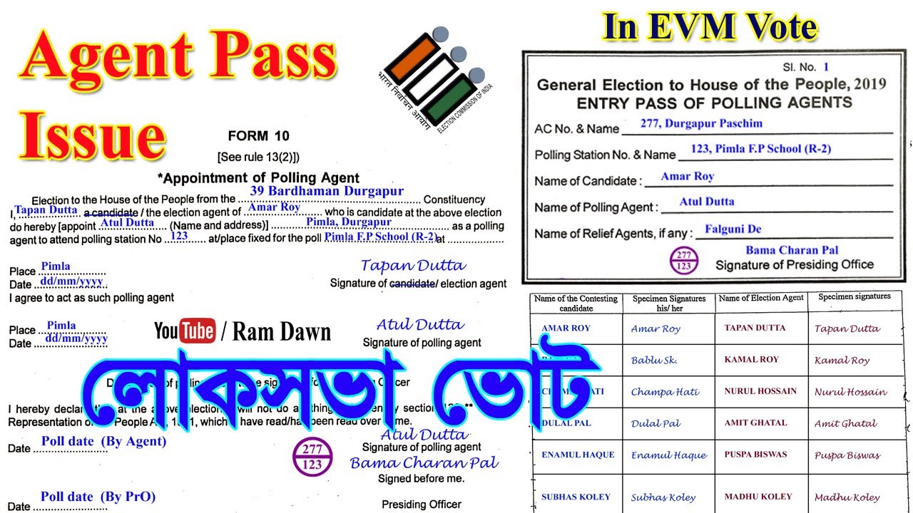 Handbook For Polling Agent Feb 2019 Handbooks Election Commission Of India