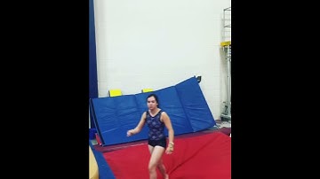 Gymnastics front handspring front double twist