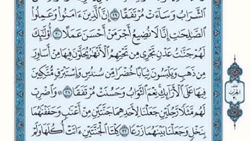 تكرار الوجه الخامس  من سورة الكهف  كل آية ٣مرات للشيخ فارس