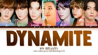 BTS (방탄소년단) - 'Dynamite' Lyrics [Color Coded Lyrics English]