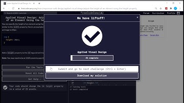 Applied Visual Design (3/52) | Adjust the Height of an Element Using height Property | freeCodeCamp